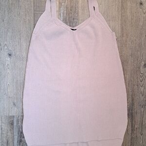 Dynamite Soft Pink Ribbed Tank Top | Size Small